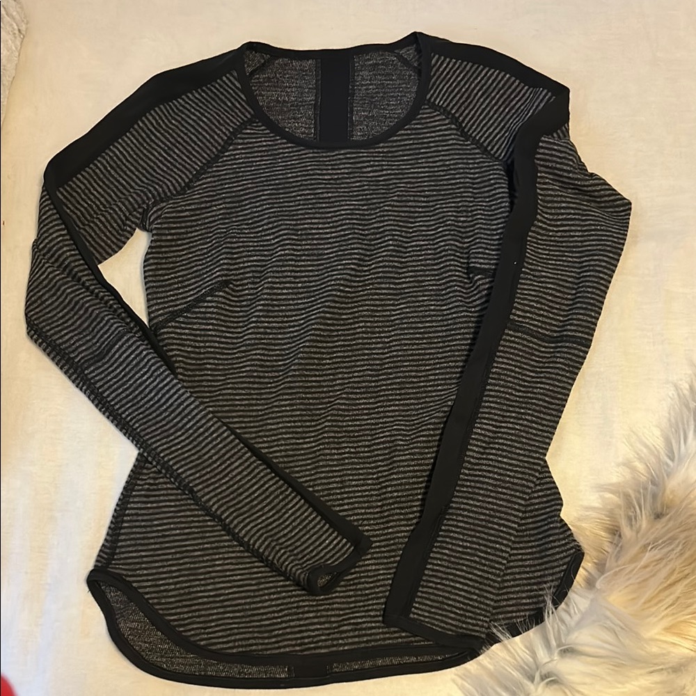 Lululemon reversible Striped Long Sleeve Top